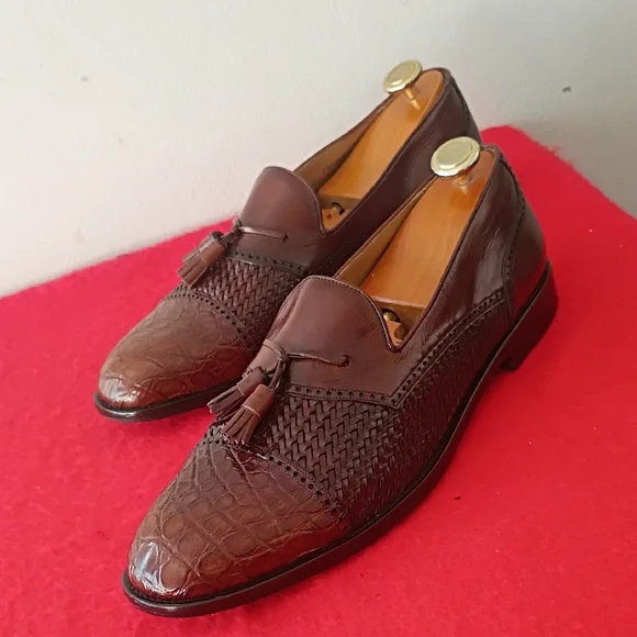 Mezlan Dark Brown Tassel Loafers - Picture 5 of 10
